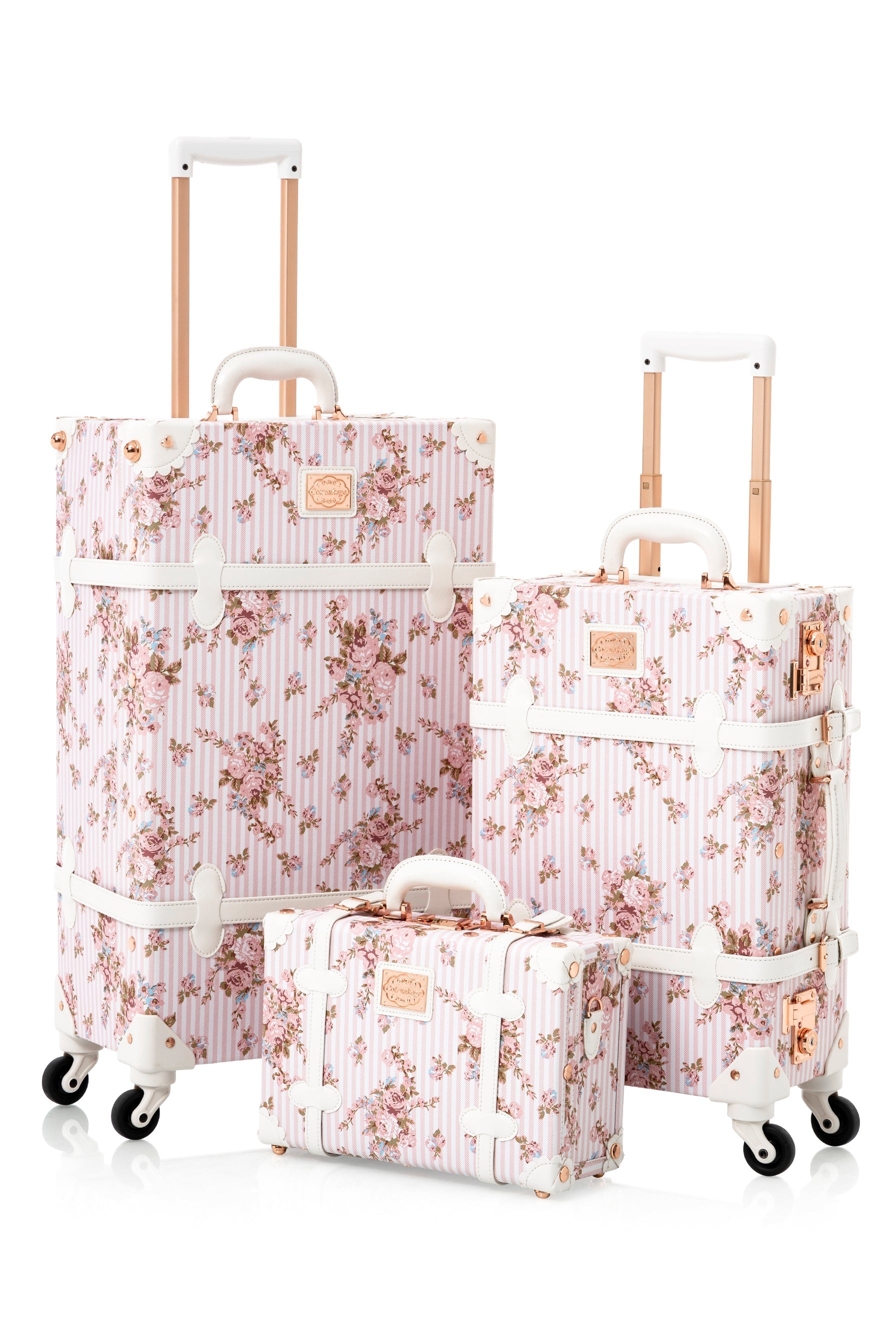 Botanica 3 Pieces Luggage Set - Pink Floral's